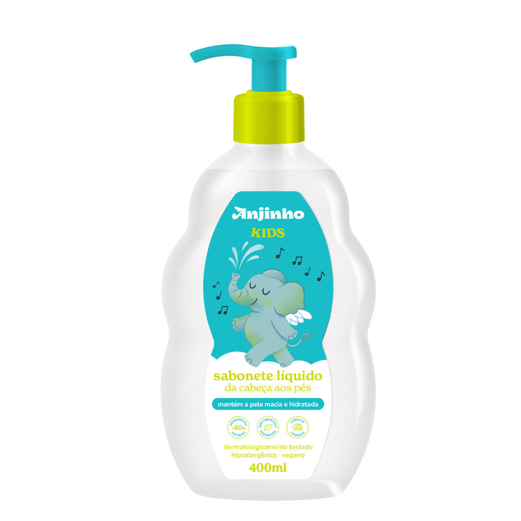 Kit Anjinho Baby Camomila + Colônia + Sabonete Líquido Kids 4 Produtos