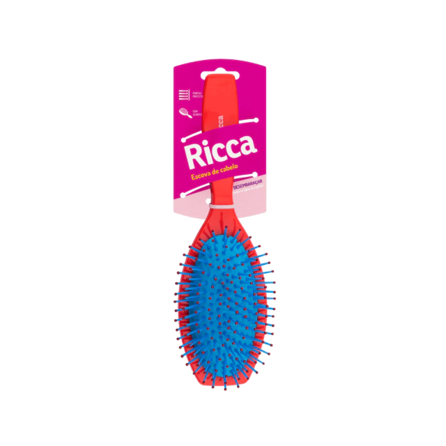 Ricca Escova Oval Almofadada - Escolha a Sua
