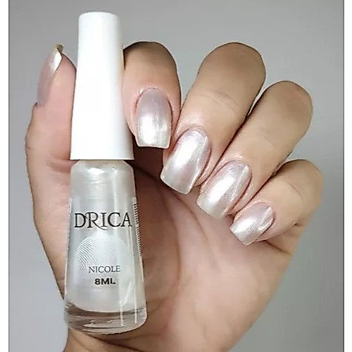 Kit 3 Esmalte Drica Francesinha - Branco Transparente Perolado