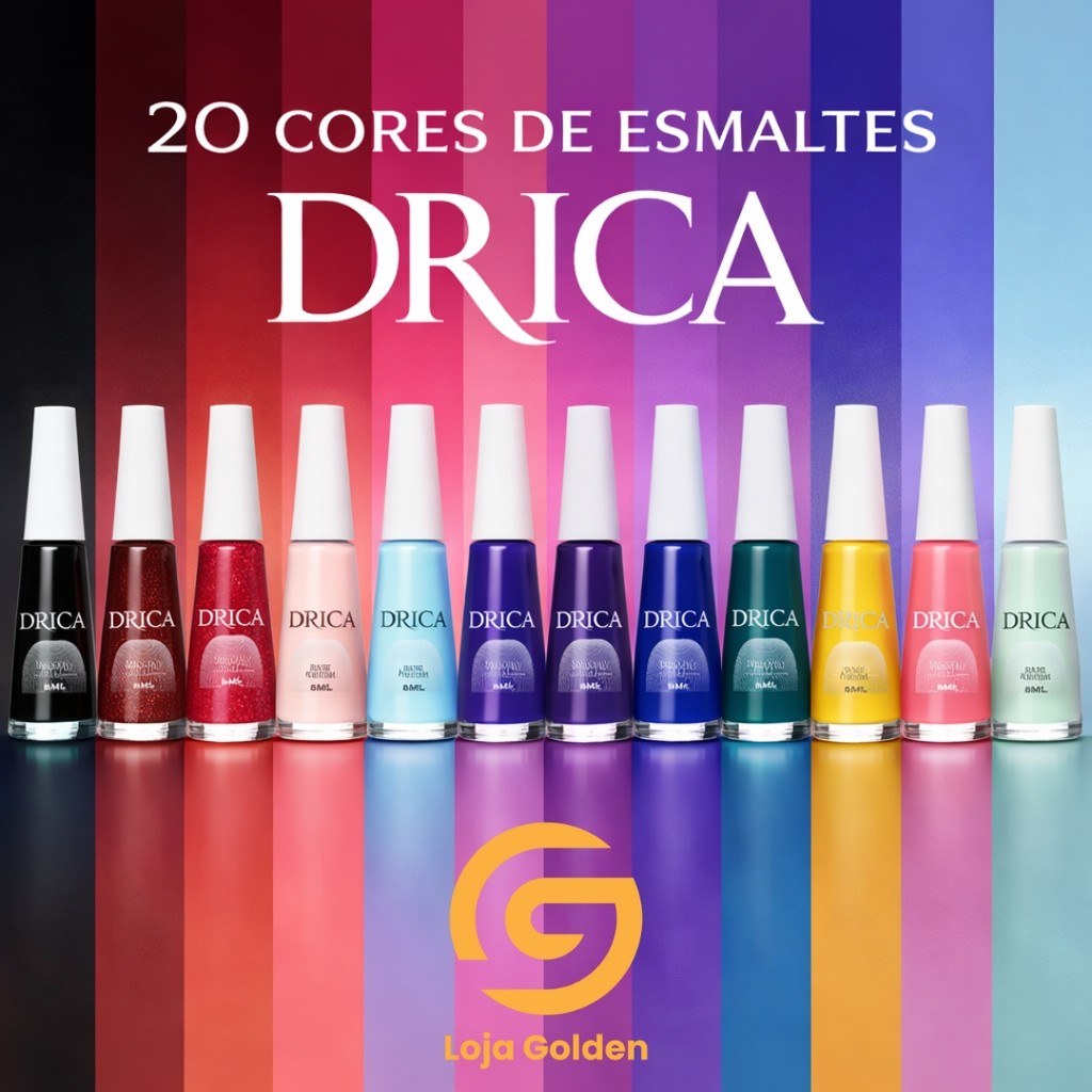 Kit 20 Cores Esmaltes Drica Mais Vendidos! - Envio Imediato!