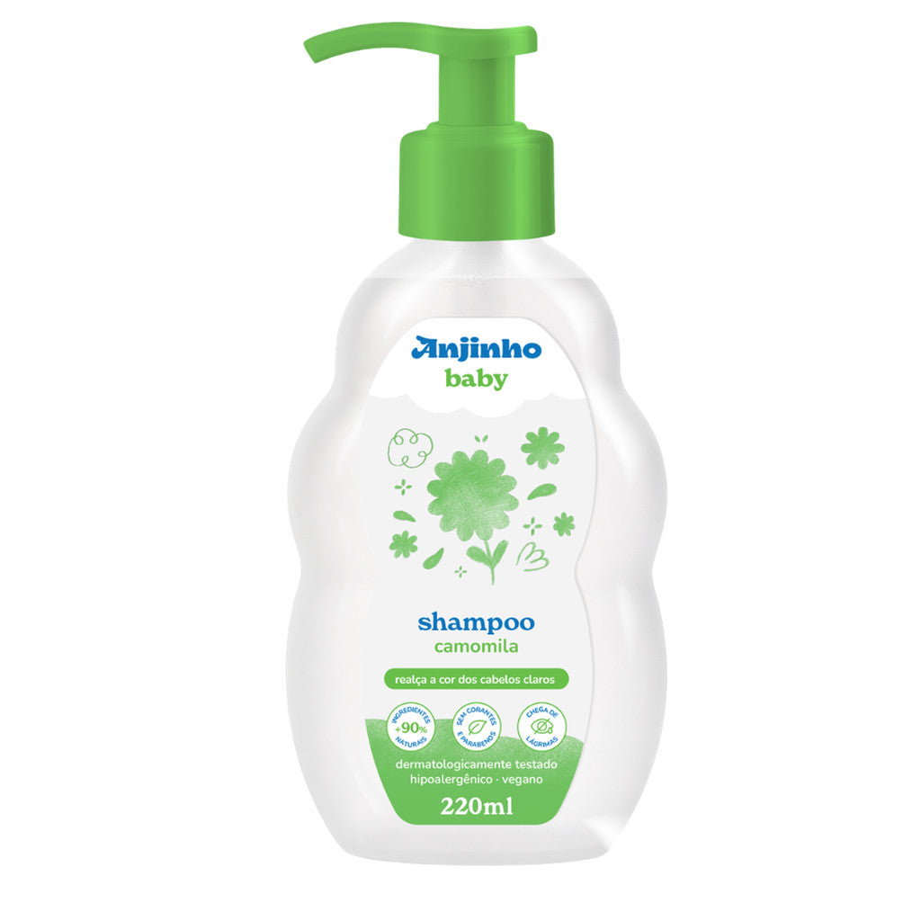 Kit Anjinho Baby Camomila + Colônia + Sabonete Líquido Kids 4 Produtos