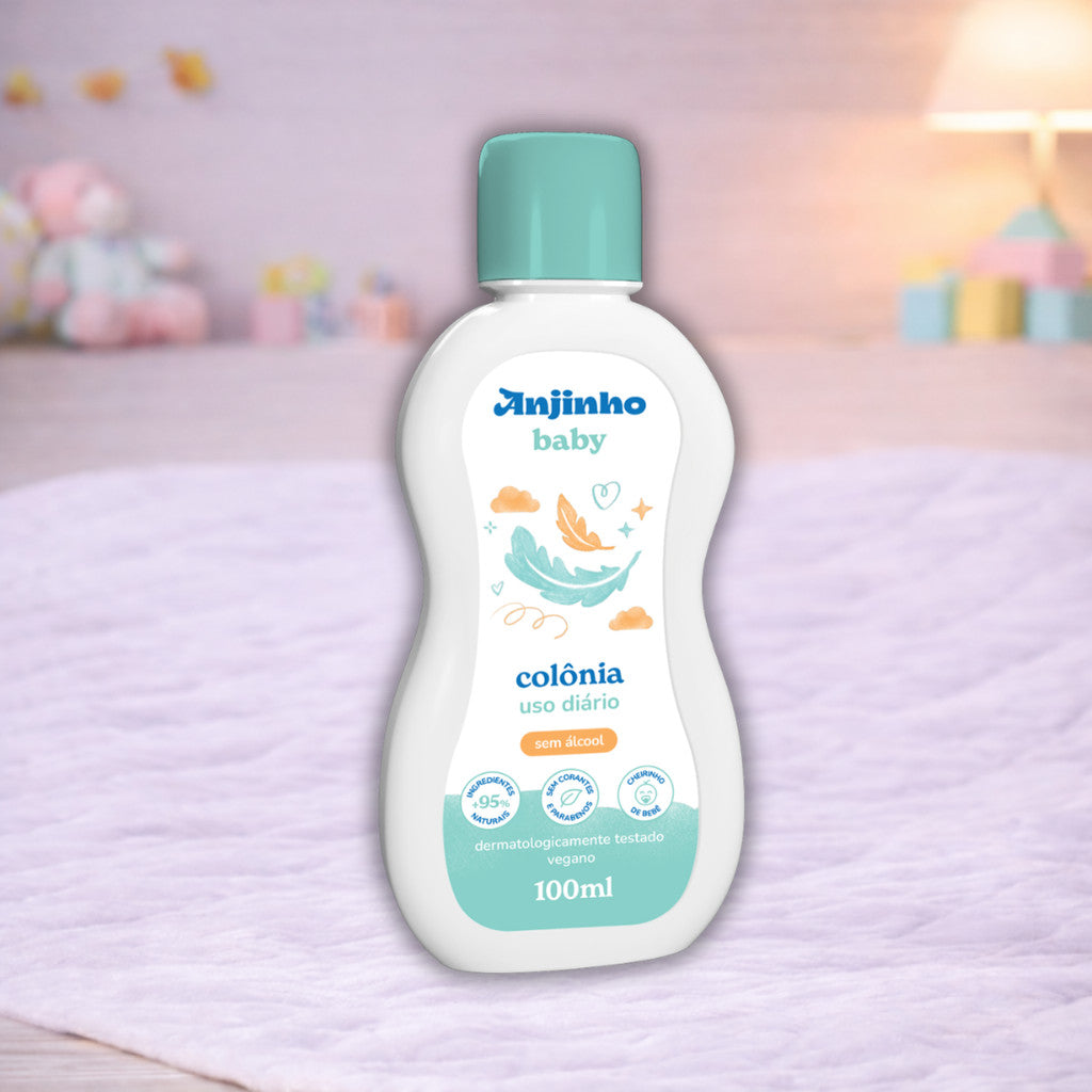 Kit Anjinho Baby Camomila + Colônia + Sabonete Líquido Kids 4 Produtos
